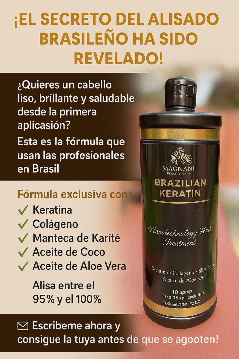 Brazilian Keratin Nanotechnology Hair Treatment – 33.8 fl.oz.